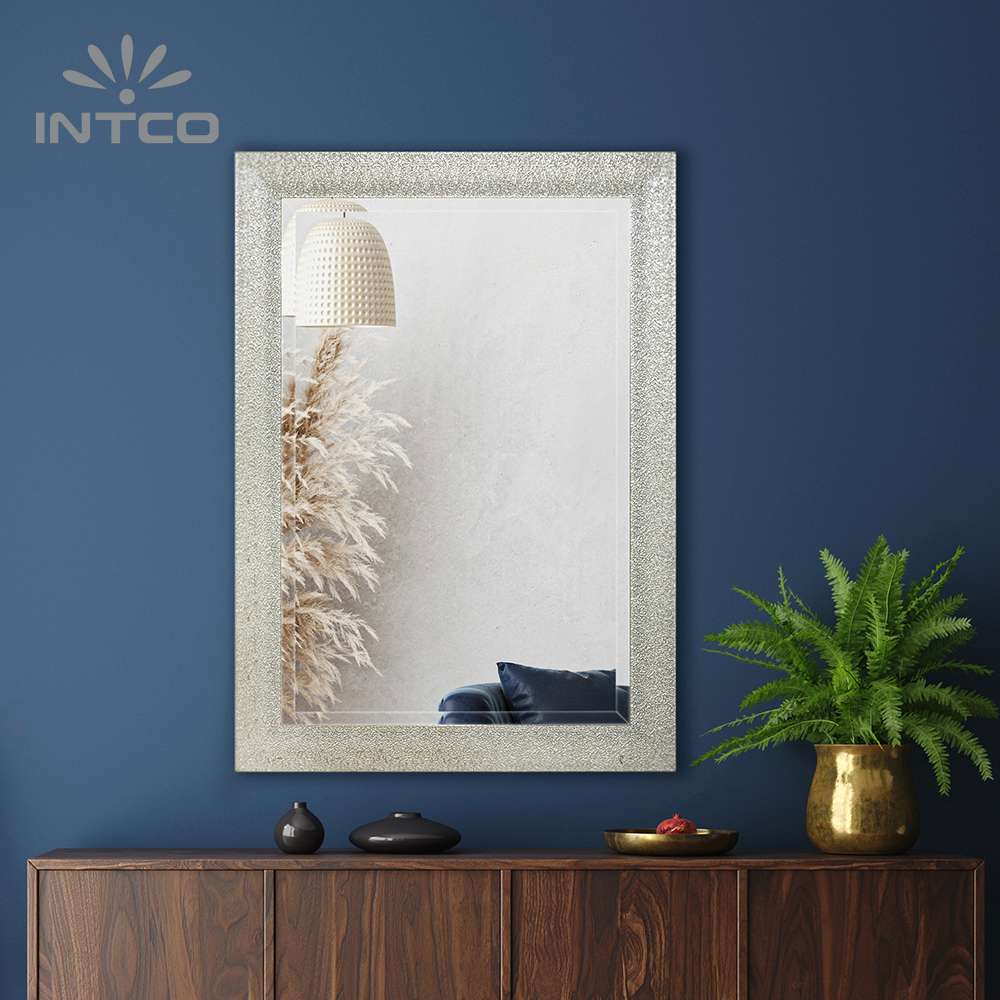 Intco classic silver decorative wall mirror ideas for home decor